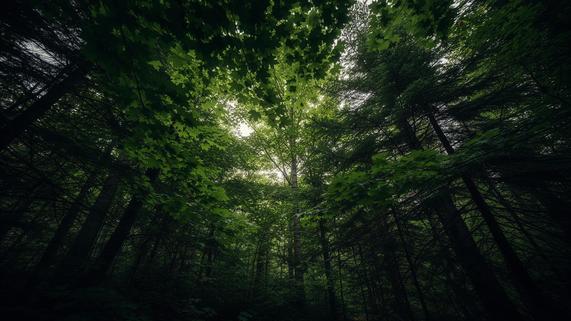 Deep forest canopy
